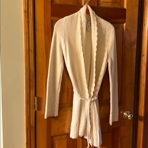 Gorgeous crochet mid length sweater